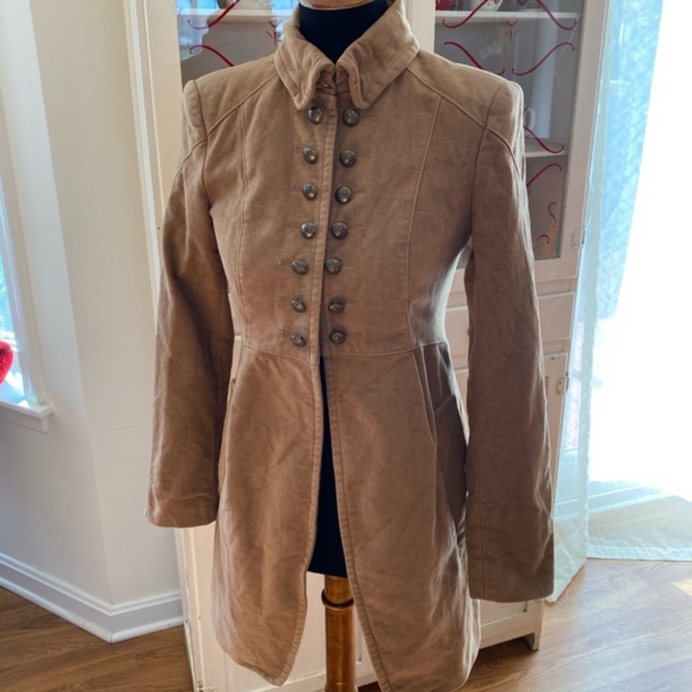 Zara Military Inspired Coat Jacket Medium